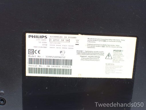Philips 32PFL5605H/12 TV - High-quality pre-owned television with essential safety specs.