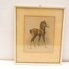 Playful chestnut foal illustration capturing youth and vitality in animal art.