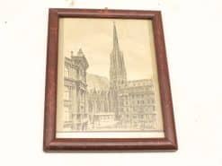 Vintage photo of St. Stephens Cathedral showcasing Viennas architectural beauty and rich heritage.