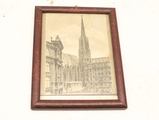 Vintage photo of St. Stephens Cathedral showcasing Viennas architectural beauty and rich heritage.
