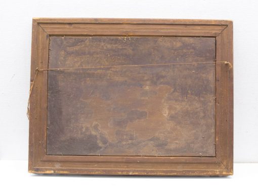 Vintage wooden frame with a rich patina, showcasing history and classic craftsmanship.