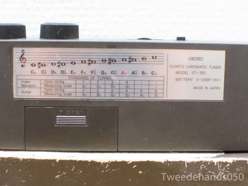 Seiko ST-361 Chromatic Tuner: Essential tool for musicians with clear tuning references and features.