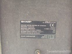 Sharp CP-C410 Speaker System: Excellent condition, 10W power, 8-ohm impedance, made in Malaysia.