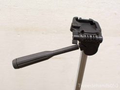 High-quality vintage tripod head with ergonomic handle for stable camera mounting.