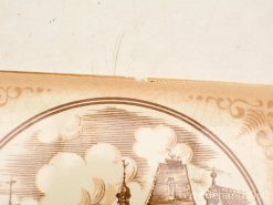 Vintage architectural illustration in warm tones, showcasing intricate details and historical charm.