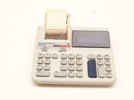 Texas Instruments TI-503II calculator with printer for efficient financial and statistical calculations.