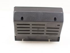 Vintage compact audio speaker with matte black finish, ventilation, and quality craftsmanship from Japan.