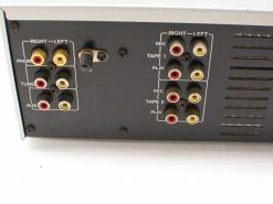 Vintage Akai stereo receiver with RCA inputs for versatile audio connectivity and classic design.