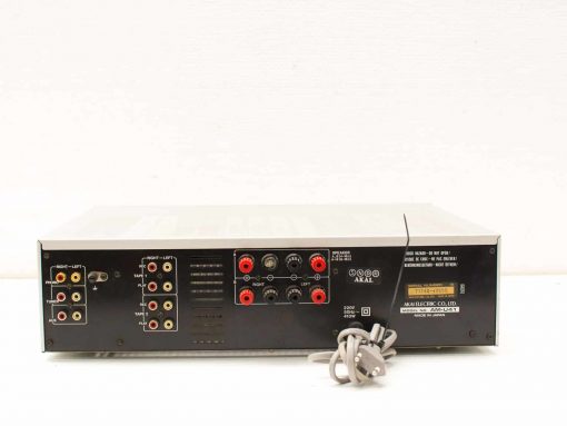 High-quality Akai 20449 vintage audio amplifier with versatile connections for music lovers.