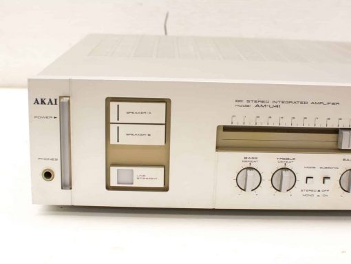 Akai AM-U41 Vintage Stereo Amplifier: Sleek design, excellent sound quality for audiophiles.