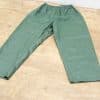 Vintage imitatieleren broek groen, L 20945
