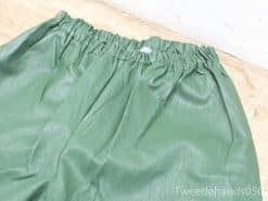 Vintage imitatieleren broek groen, L 20945