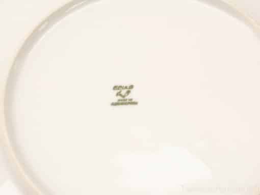 Elegant CEJAS porcelain dish, handmade in Argentina, perfect for dining or decorative use.