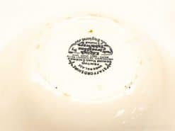 Vintage white ceramic bowl by Stavroborosht, featuring elegant patterns and functional design.