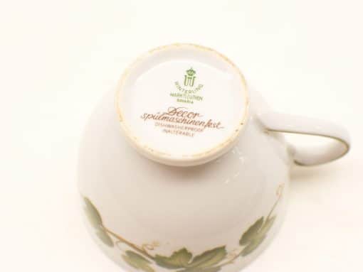 Elegant Winterling porcelain cup with floral design, dishwasher safe, from Marktleuthen, Bavaria.