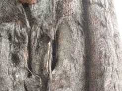 Luxurious gray vintage fur coat, XL, showcasing rich texture and elegant craftsmanship.