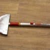 Durable half-moon edger with stainless steel blade and lightweight aluminum handle for precise gardening.