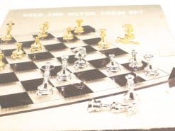 Glazen schaakspel, nieuw in doos 22736