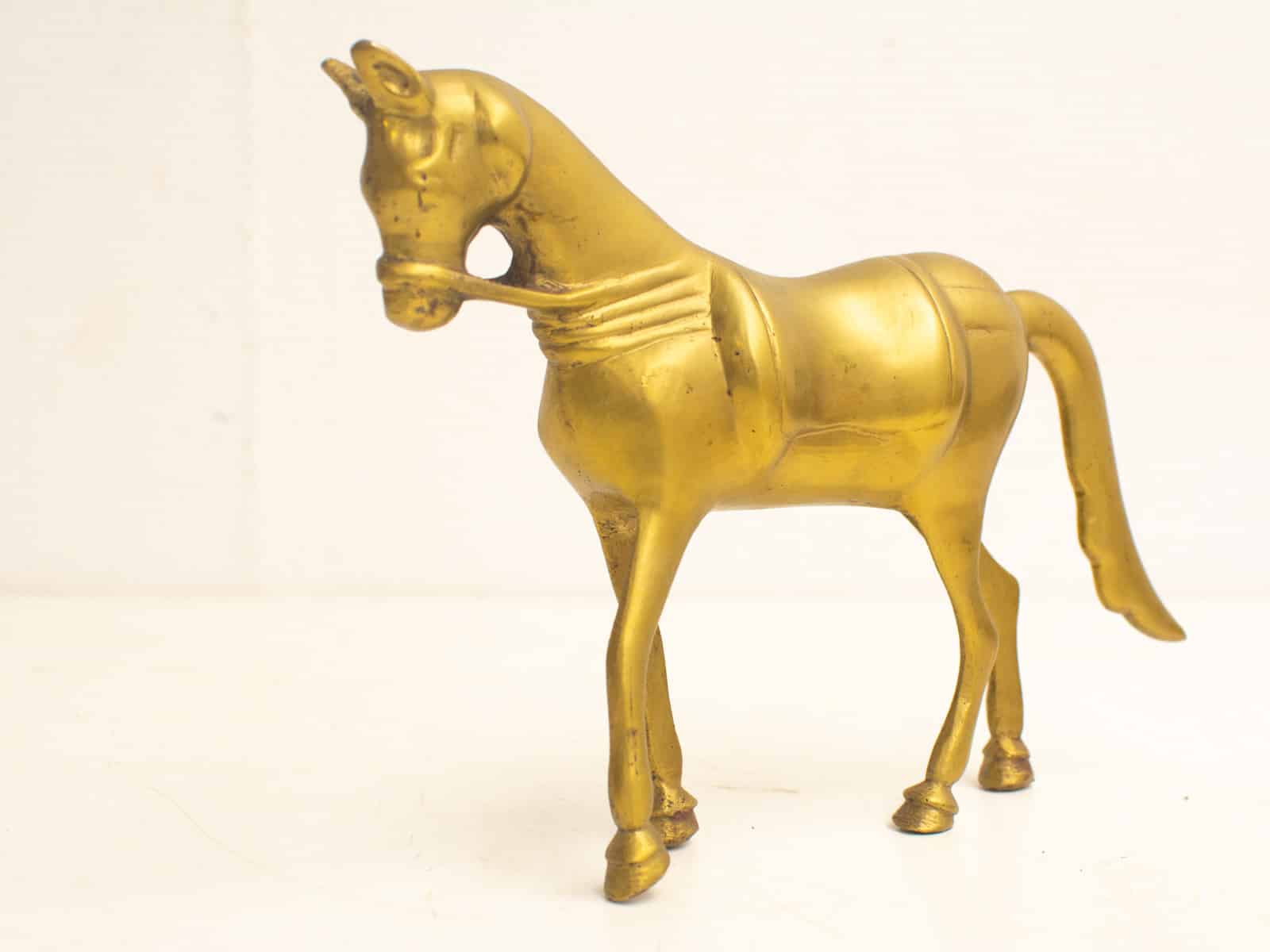 Vintage Messing paardenbeeld 22856