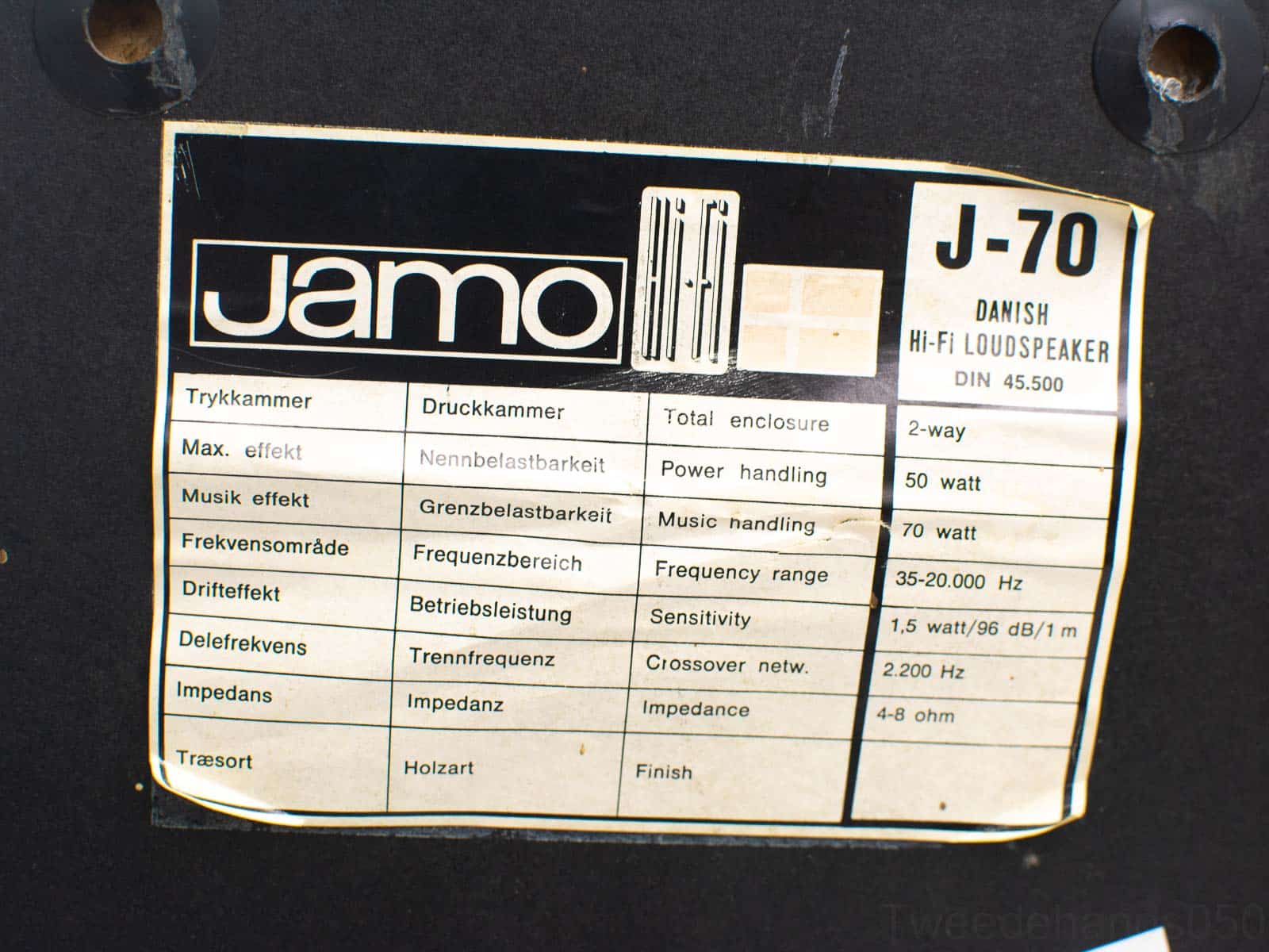 2  Jamo  luidsprekers HI FI 7-70 24072