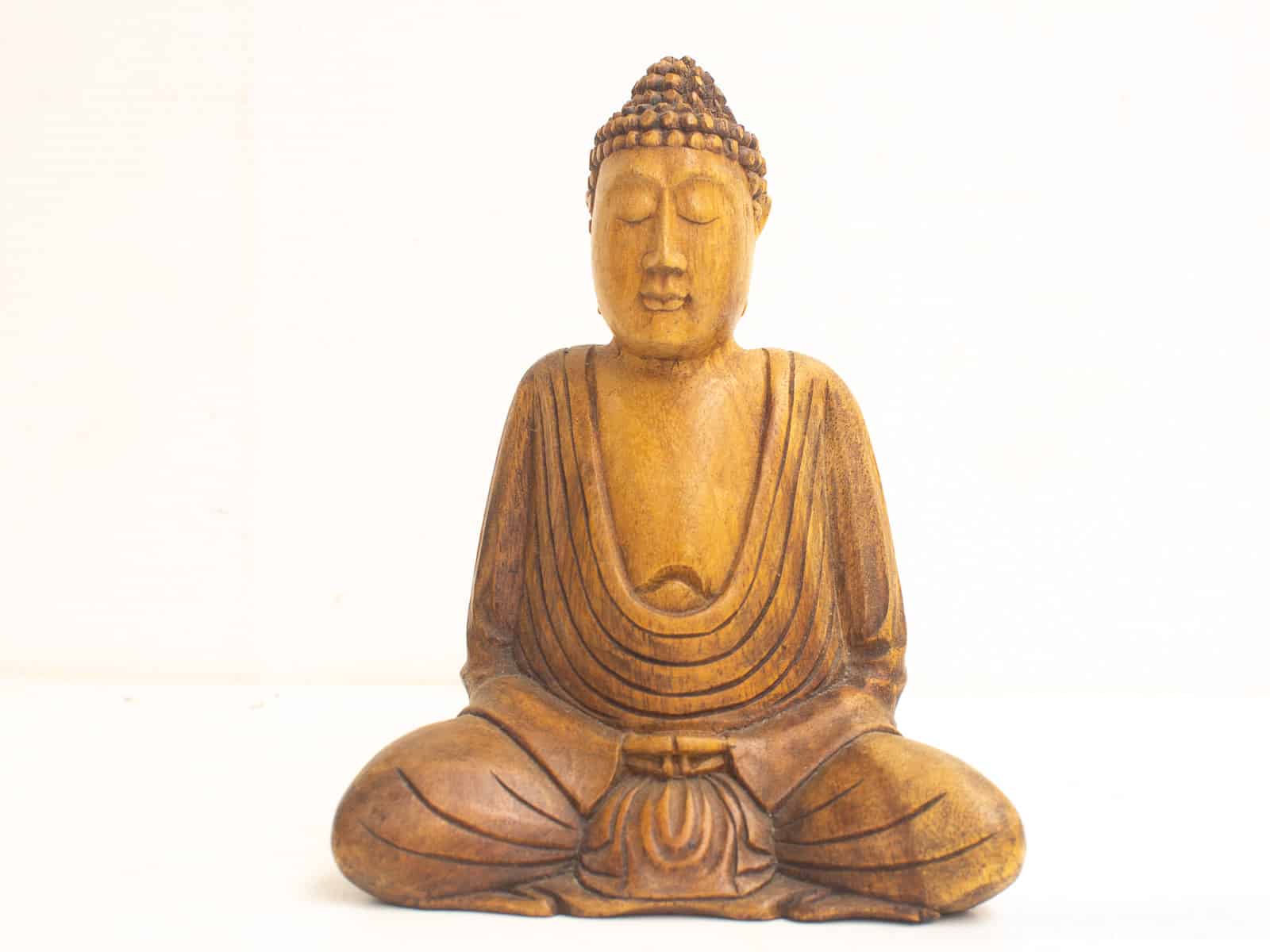 Houten boeddha 23490
