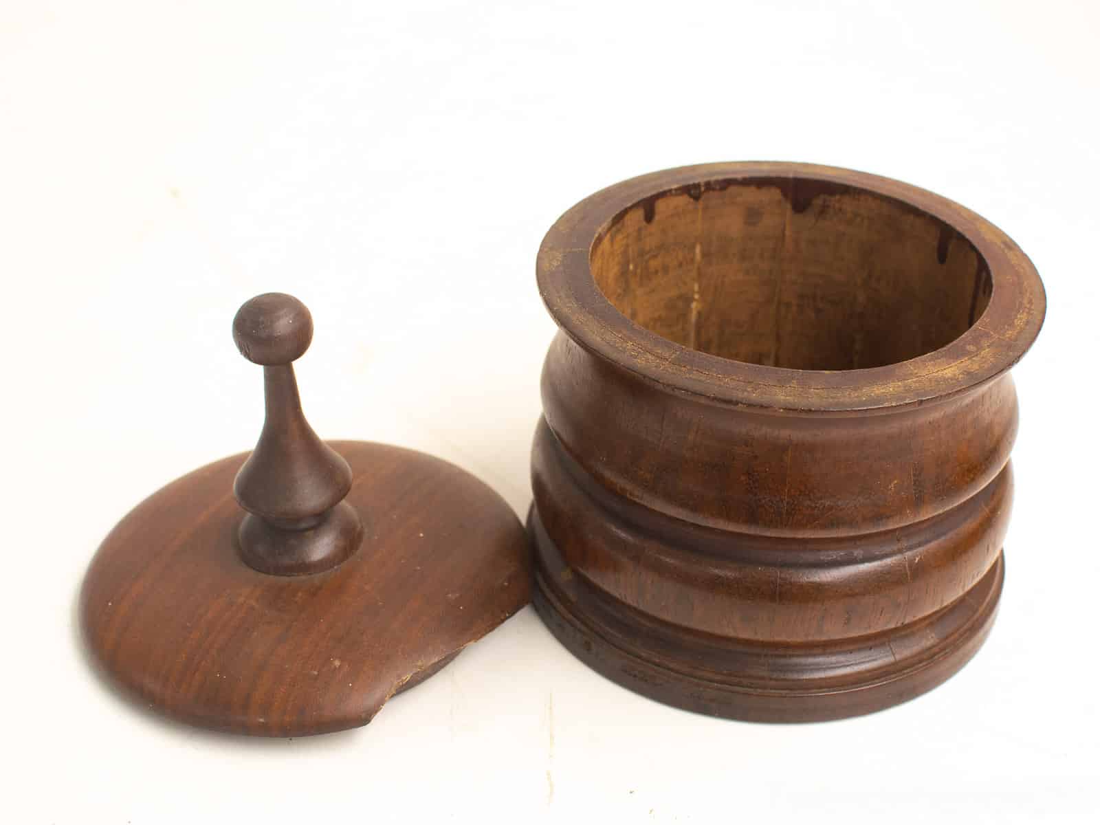 Vintage houten tabakspot 23907