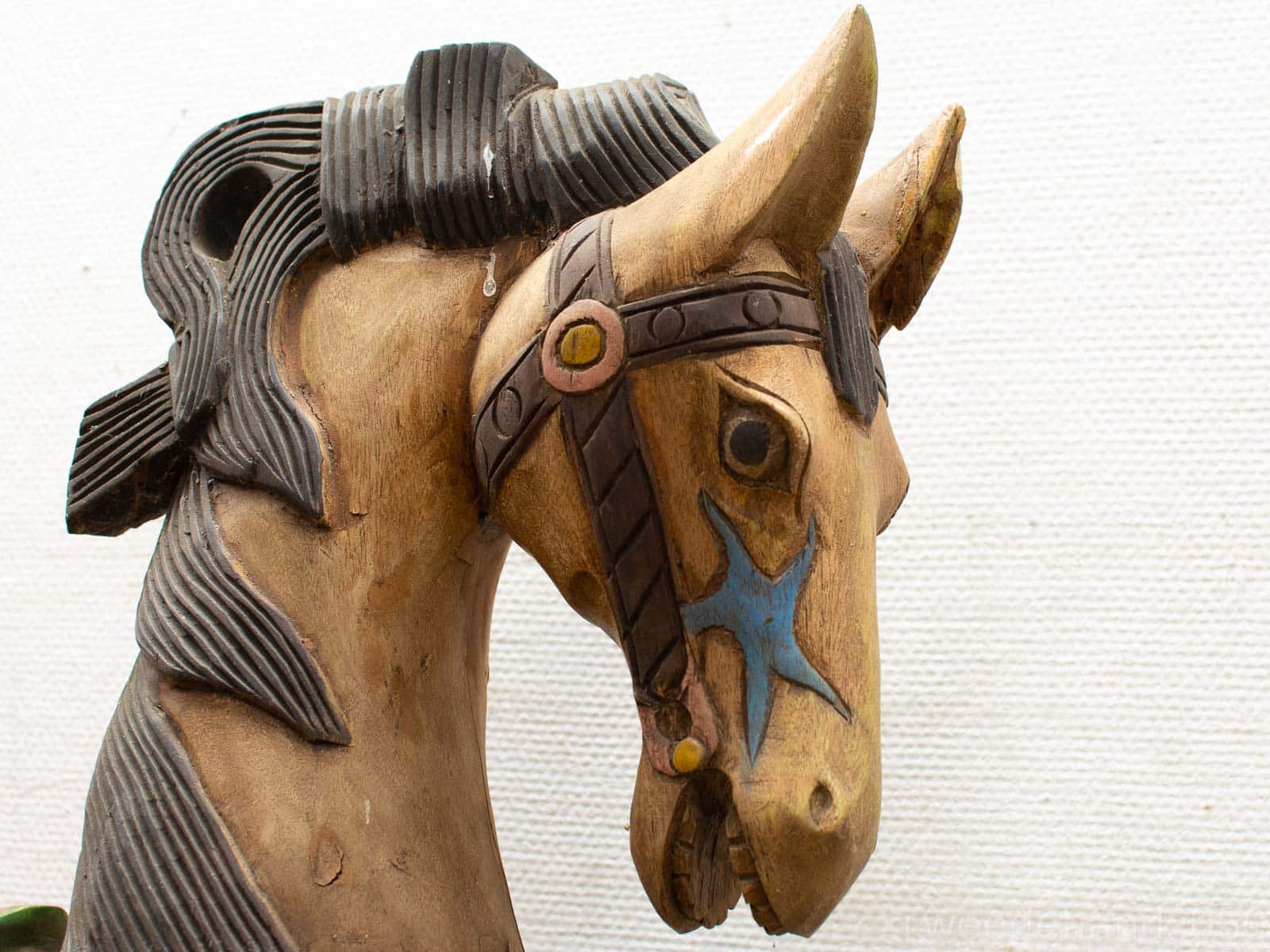 Antiek houten paard 25095