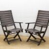 2 classic  houten tuinstoelen  25711