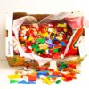 doos met diverse bouwstenen  28075