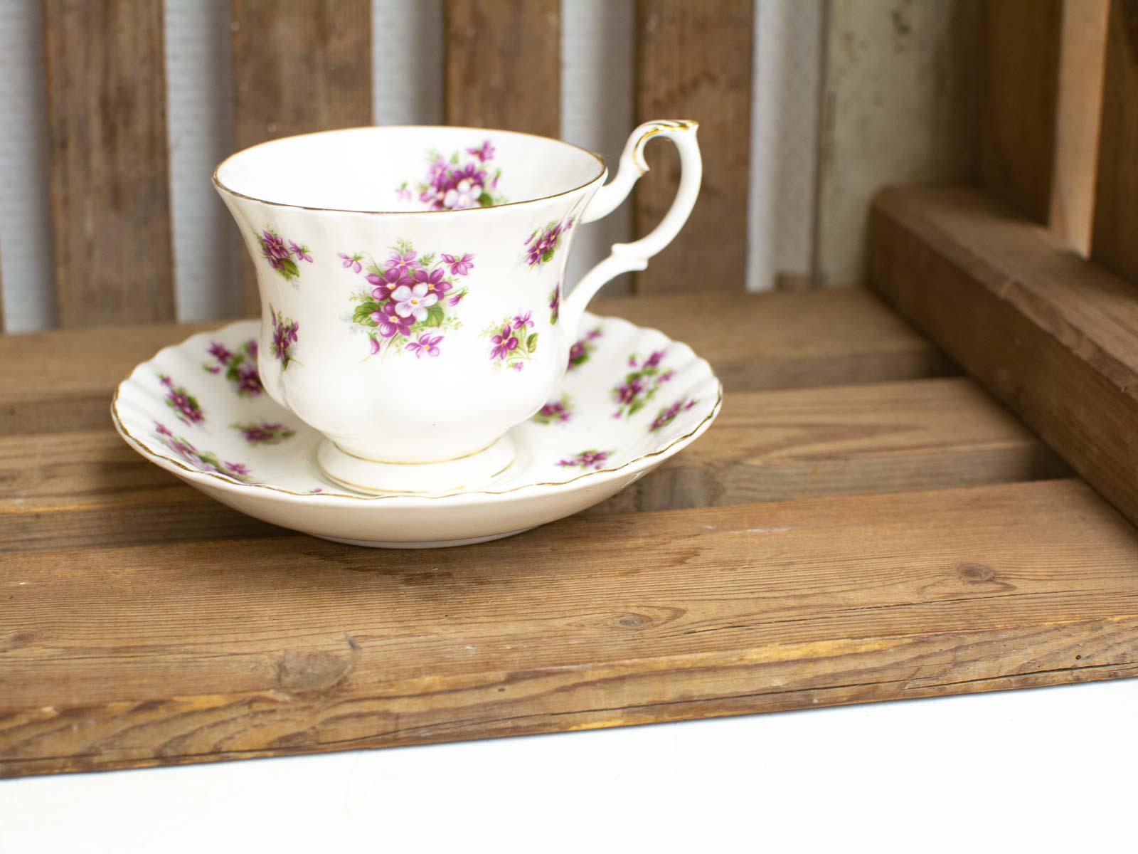 Royal albert Sweet violets kop en schotel 28194