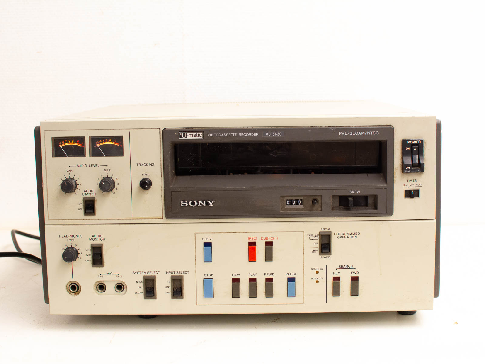 sony videocassette recorder vo-5630 27965
