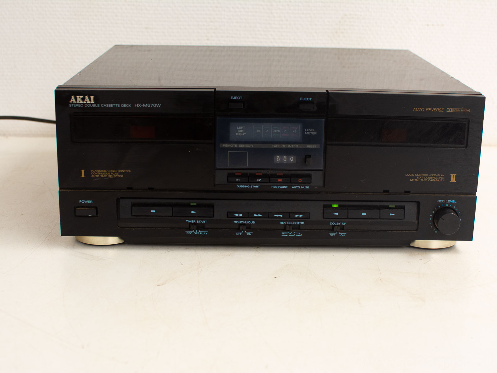 akai stereo double cassettedeck  28669