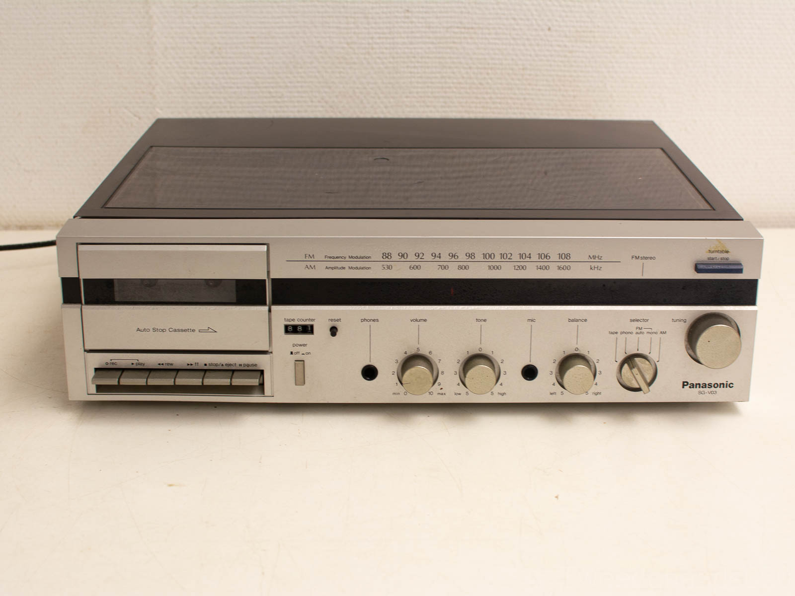 Panasonic platen en cassette speler 28569