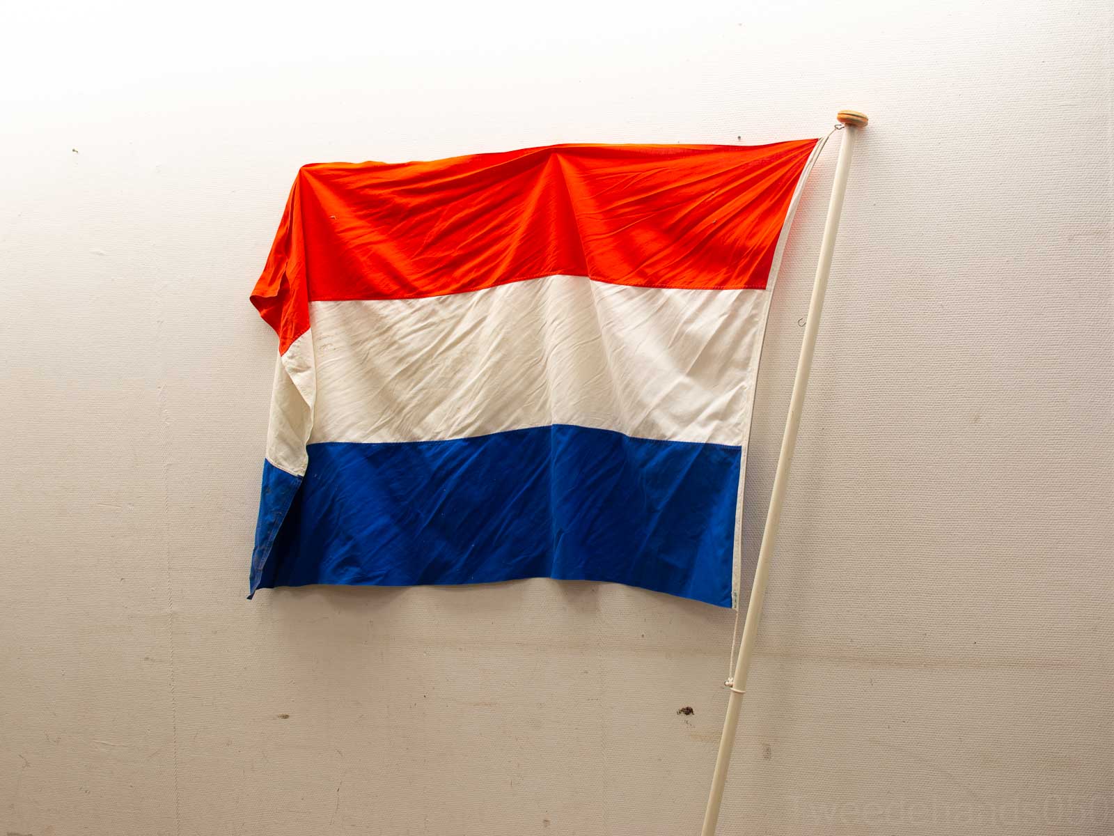 vlaggenstok met nederlandse vlag  28580