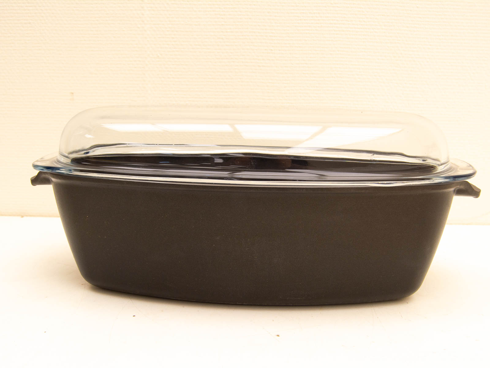 braadpan met pyrex glazen deksel  29518