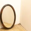 Hout gesneden ovalen spiegel 29428