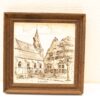 wandtegel in houten lijst  30253