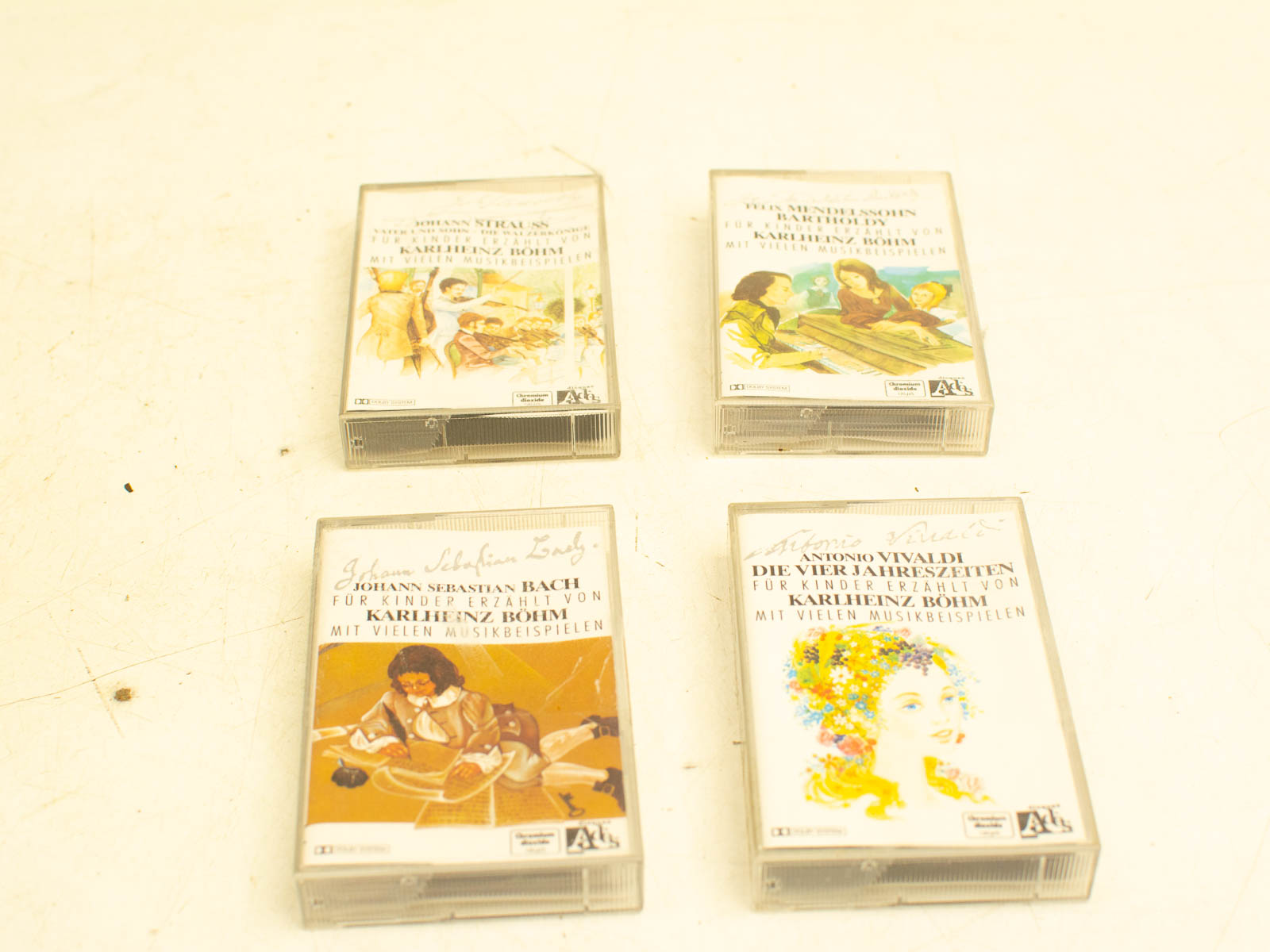 4 johann sebastian bach cassettebandjes  31273