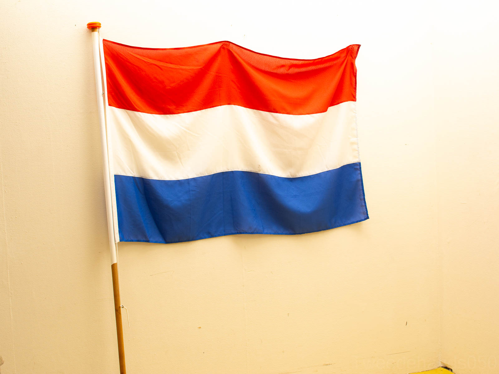 nederlandse vlag met stok  31134