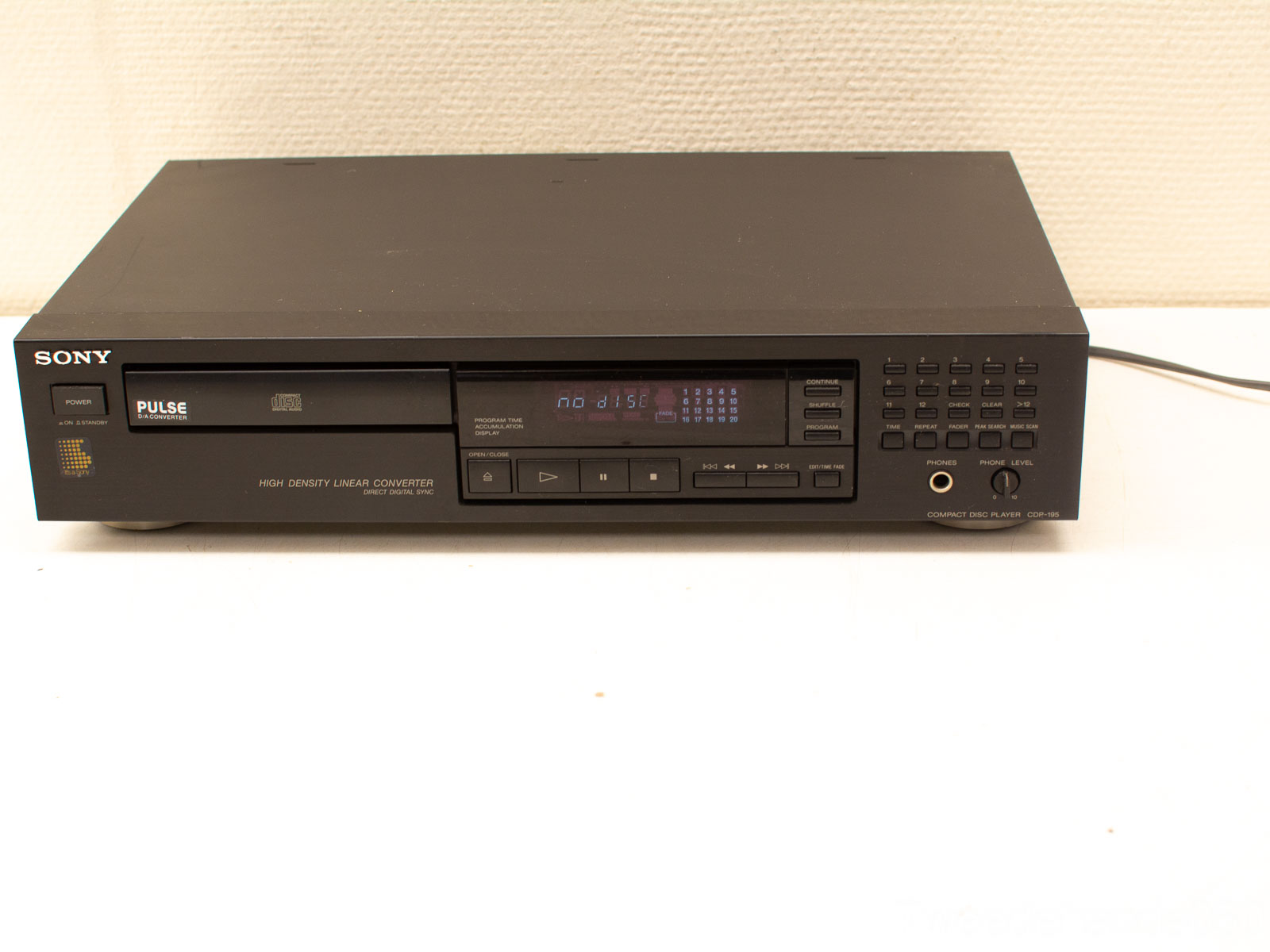 Sony compact disc player 31105