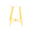 Elegant octagonal wooden stool with turned legs, perfect for rustic charm in any space.