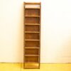 Rustic wooden ladder with eight rungs, perfect for practical use or home decor.