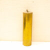 Antique brass cylinder with hook, perfect for decoration or functional use.