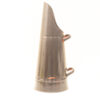 Vintage metal funnel with handles, showcasing timeless craftsmanship and a charming patina.