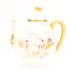 Elegant teapot with Japanese women in kimonos and serene landscapes, perfect for collectors.