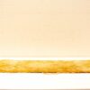 Elegant gold woven rug with floral patterns, perfect for narrow spaces and artistic accents.