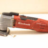 Versatile Einhell oscillating multi-tool in red, perfect for cutting, sanding, and DIY projects.