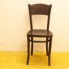 Elegant vintage wooden chair with intricate carvings and a rich brown finish, perfect for any space.