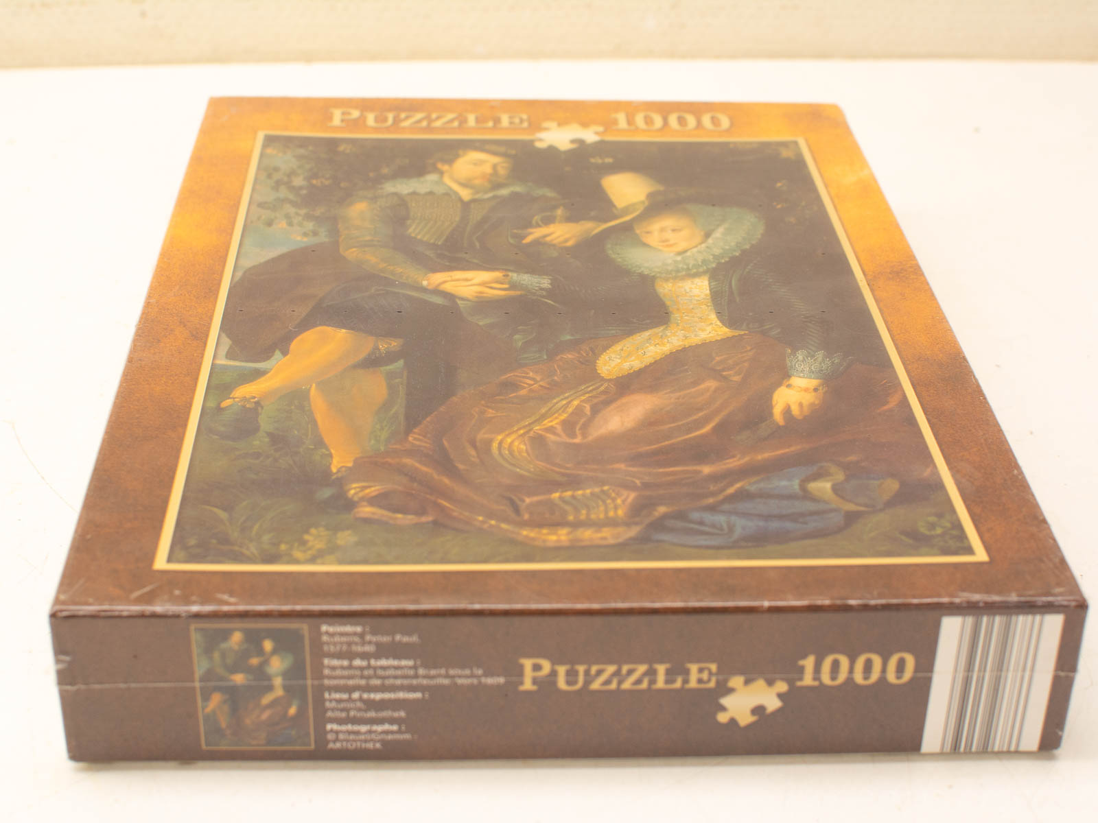 Puzzeldoos met 1000 stukken en prachtige reproductie van een klassiek schilderij.