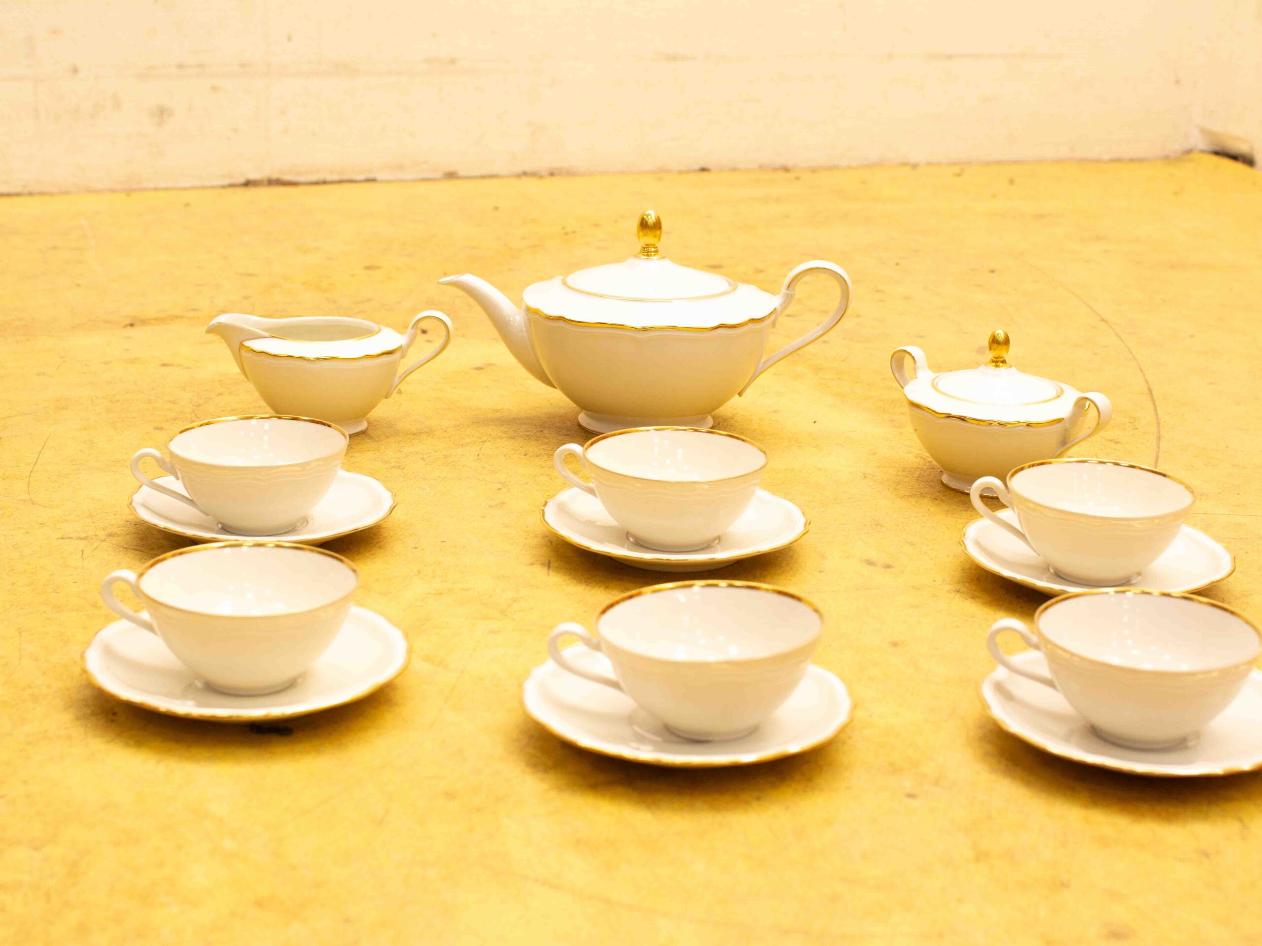 17 delig Eichenbach balmortel porseleinen koffieservies 37783